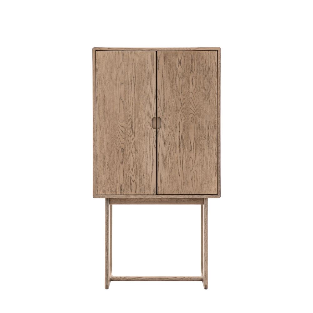 Nikko Cocktail Cabinet - Smoked