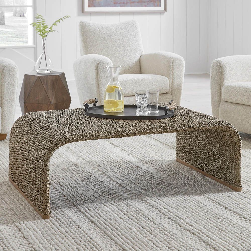 Uttermost Calabria Woven Seagrass Coffee Table