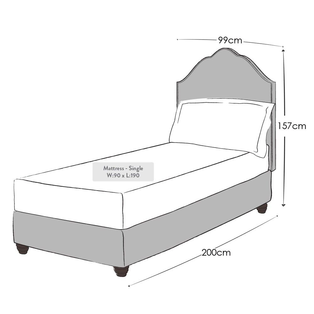 Grange Upholstered Single Bed