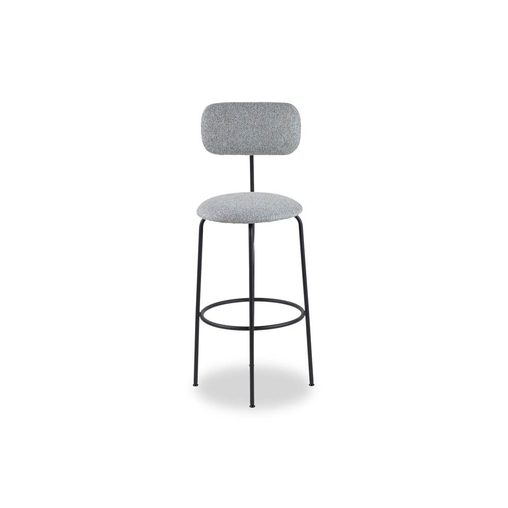 Seclus Bar Stool - Emporio Grey/Matte Black