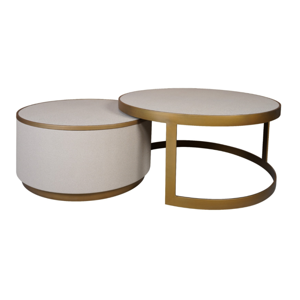 Hazlemere Shagreen Nesting Coffee Table Set