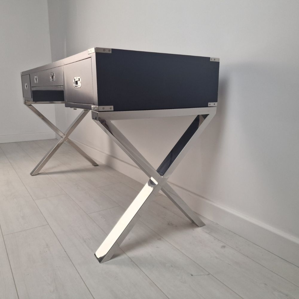 Clearance - The Draper Desk – Chrome - A 