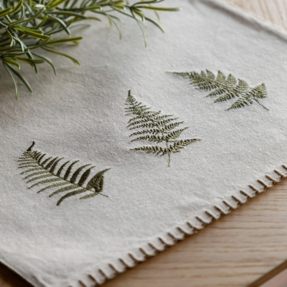 Fern Leaf Table Runner