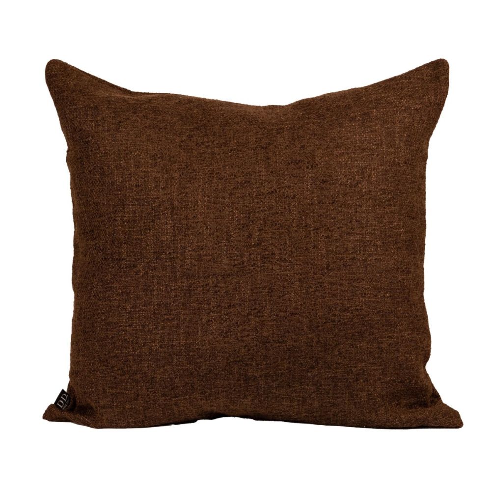 Peony Cushion - Brown - L