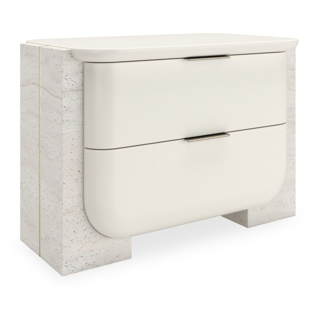 Overlap Bedside Table - Light - L