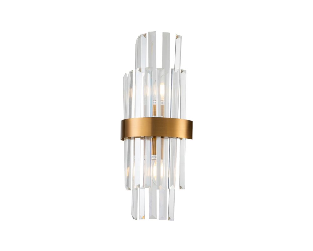 Regency Wall Lamp - Brass/Clear
