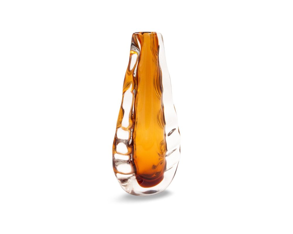 Astell Crystal Amber Vase - Medium