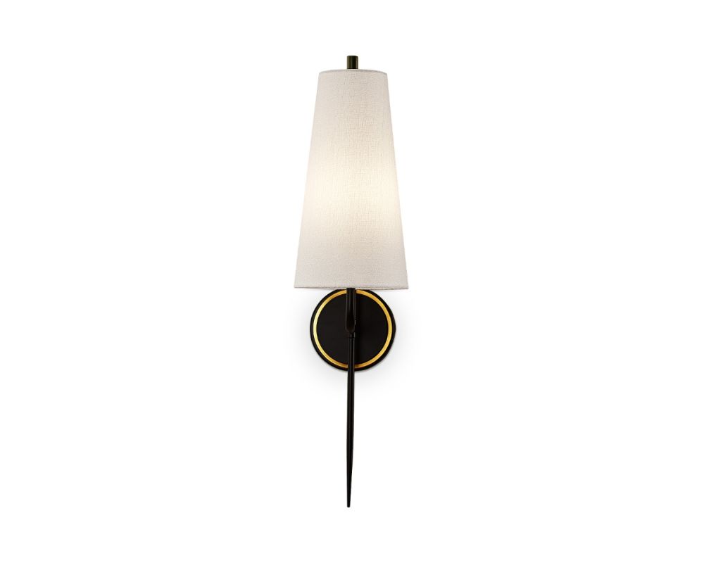 Serpa Wall Light - White, Black & Brass