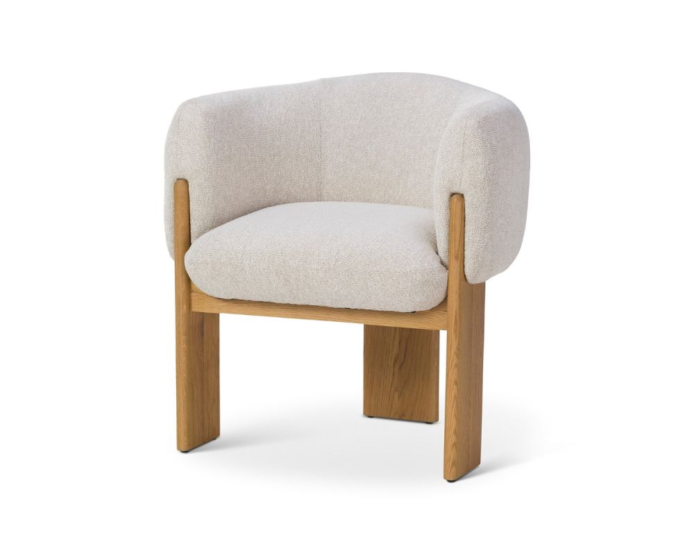 Liang & Eimil Lucca Dining Chair - Bilma Sand/Dry Honey Oak