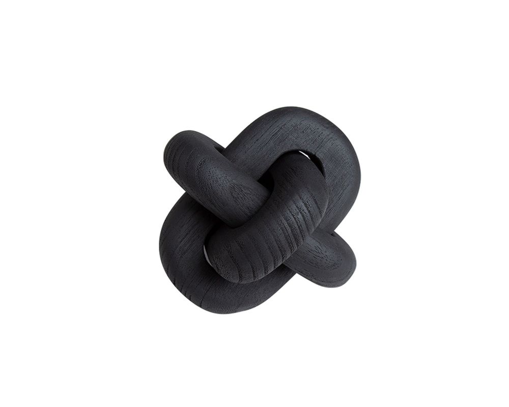 Buckle Wood Sculpture – Black