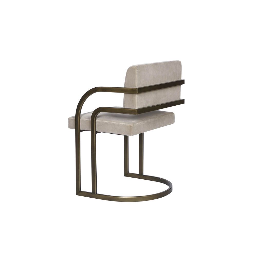 Dylan Dining Chair - Gainsborough Mink Velvet/Bronze
