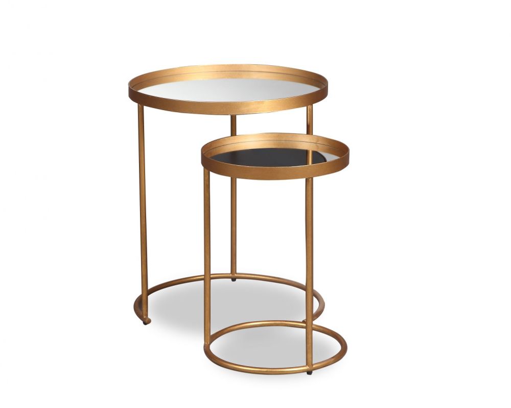 Song Side Table - Antique Gold - Set Of 2