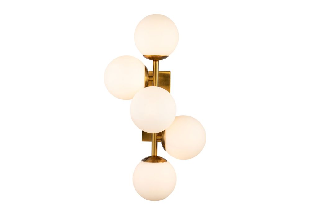 Vanessa Wall Lamp - Brass/Opal Glass