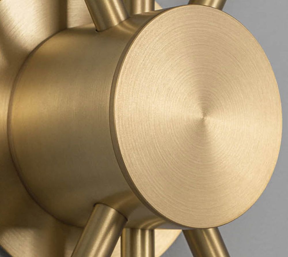 Orion 6 Wall Sconce - Brass & Marble