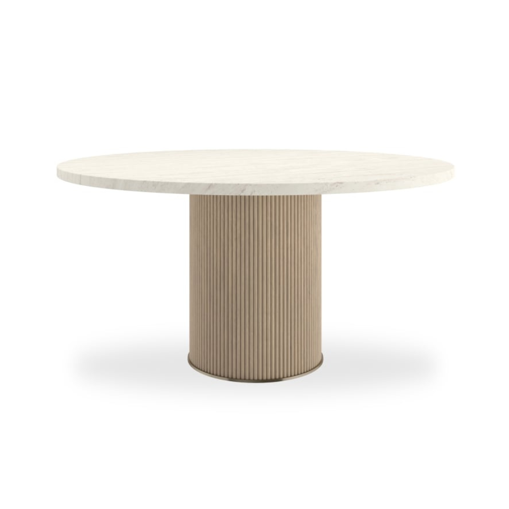 Rhythm Round Glass Top Dining Table