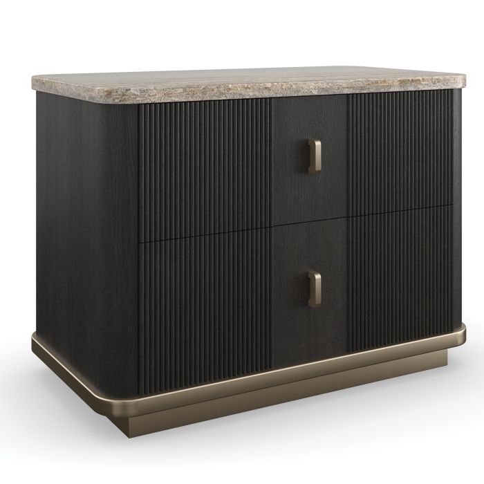 Rhythm Bedside Table - Black