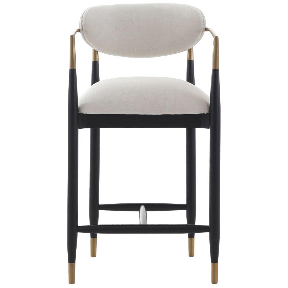 Soho Counter Stool - Ebony/Brass