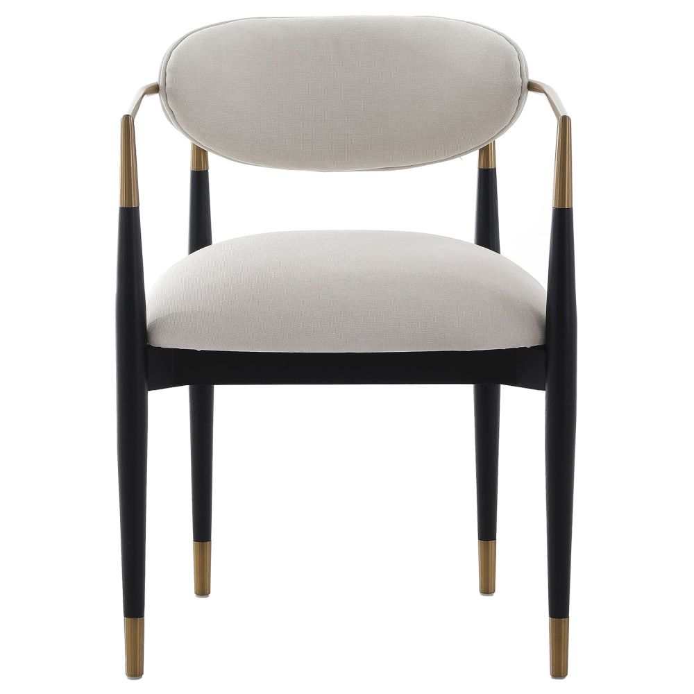 Soho Dining Chair - Ebony/Brass