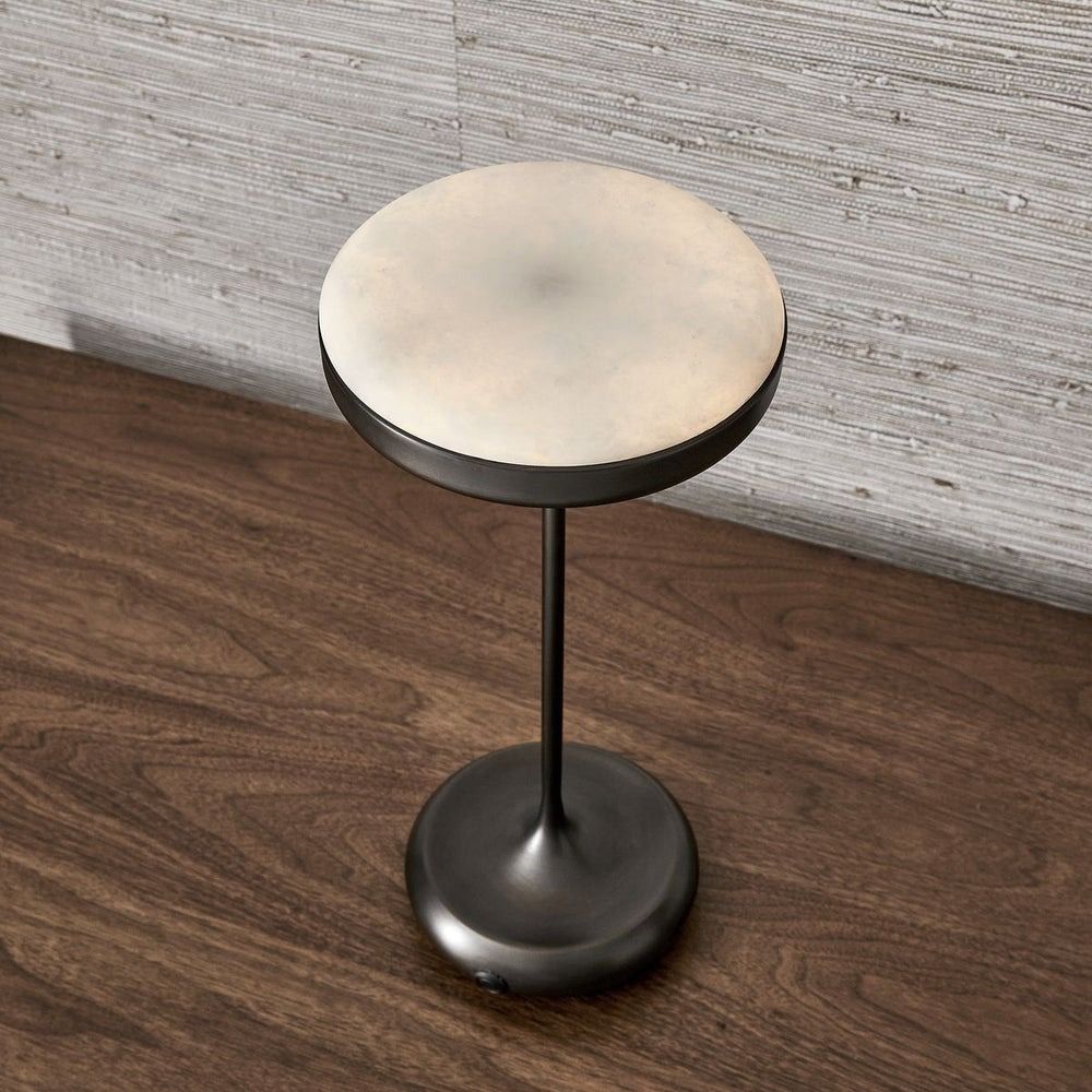 Flat Top Rechargeable Mini Lamp -  Bronze