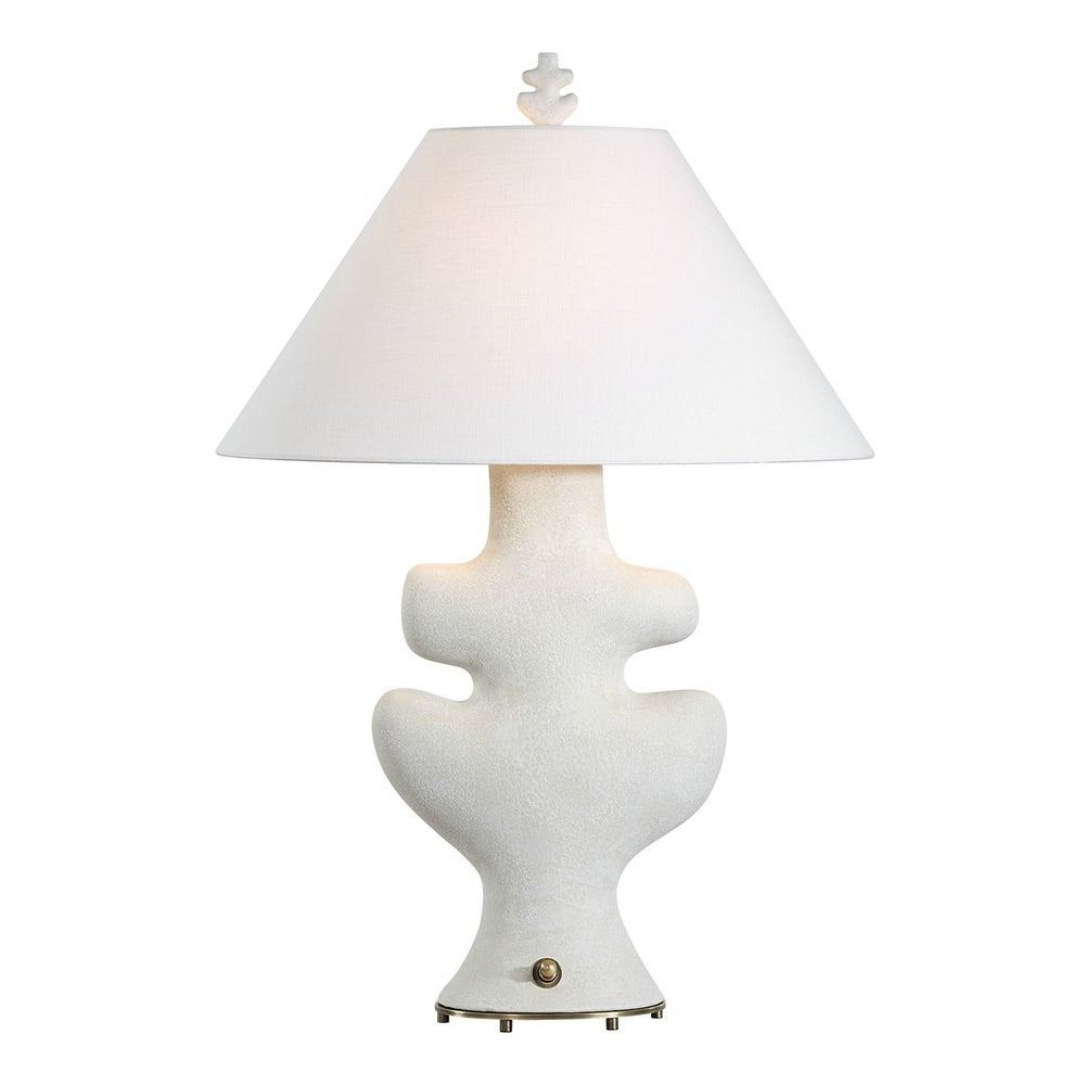 Frosted Leaf Table Lamp