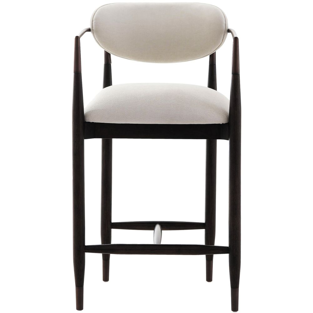 Soho Counter Stool - Walnut & Bronze