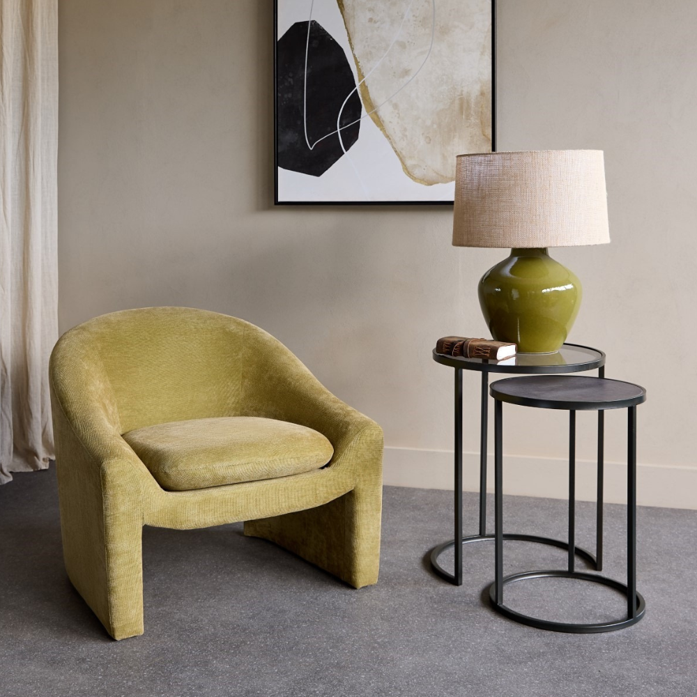 Meridienne Armchair - Olive