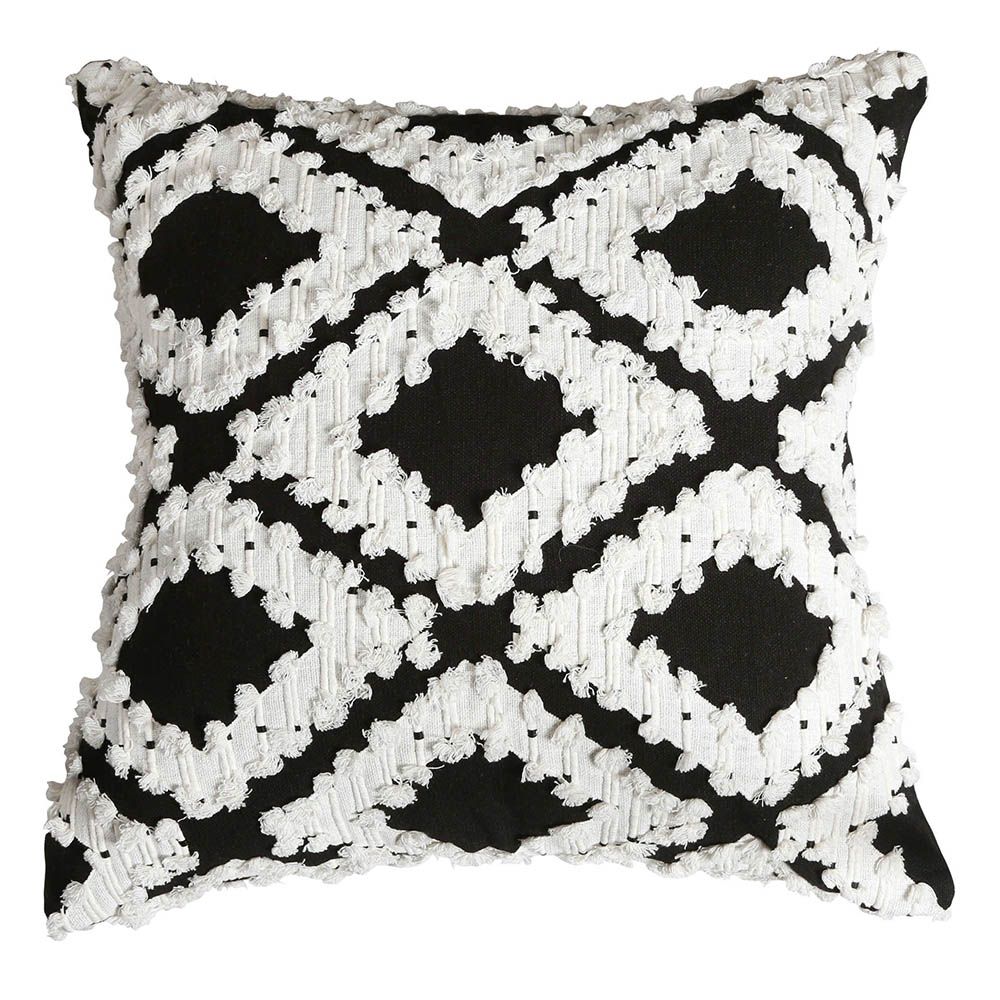 Black Label Fringe Element Cushion - Day and Night