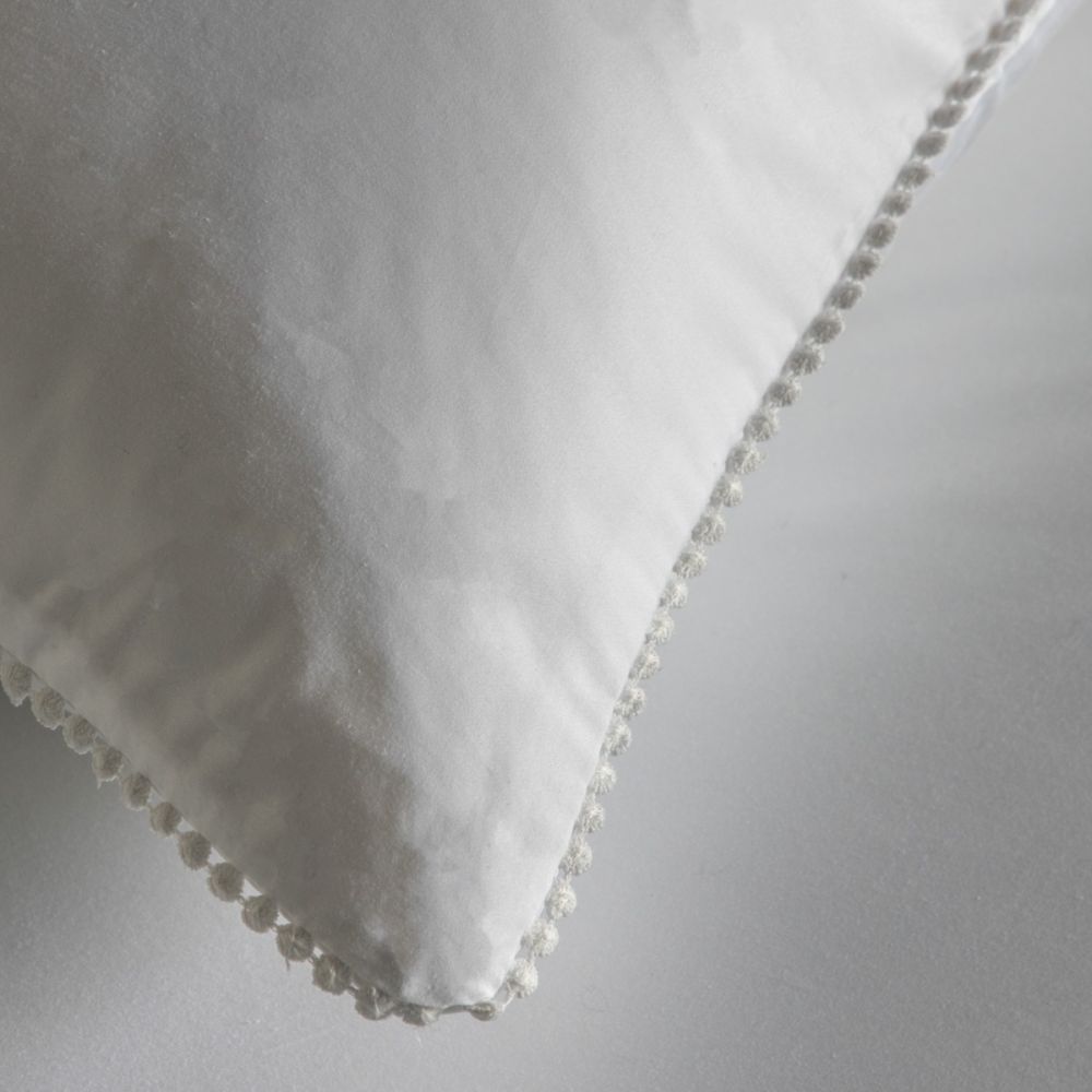Lace Trim Duvet Set - White