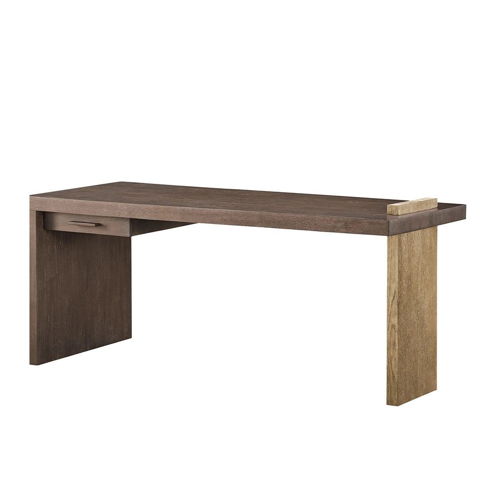 Walnut & Gilded Oak Desk