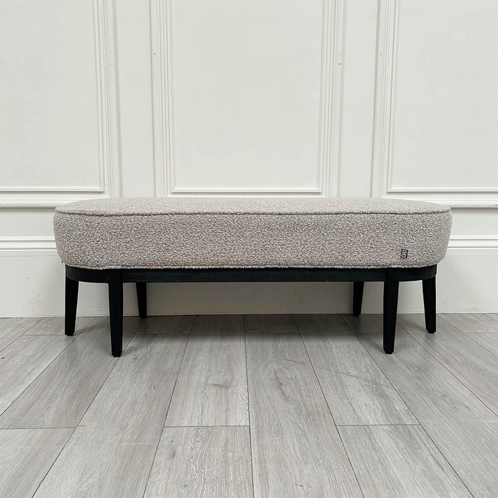 Clearance Eichholtz Jarrett Bench - Boucle Grey - A