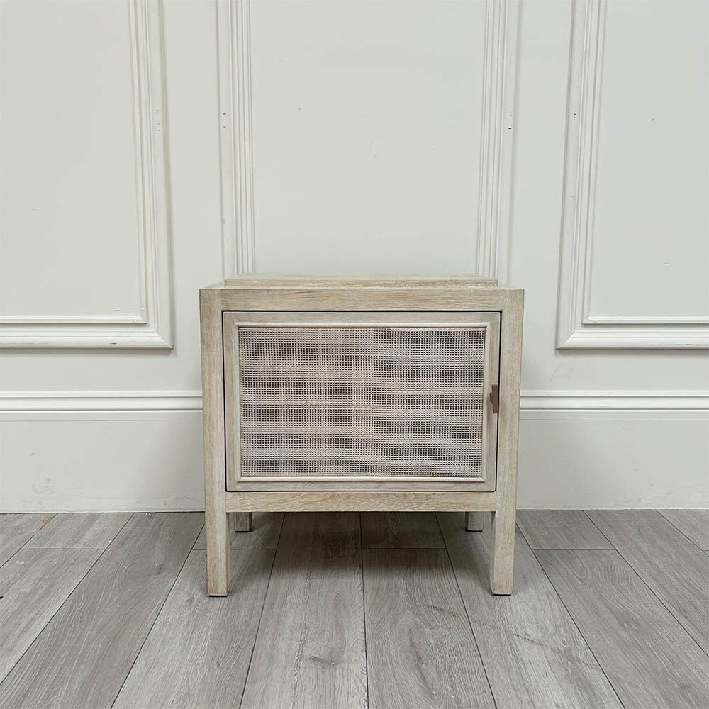 Clearance Elin Rattan Bedside Table - Right