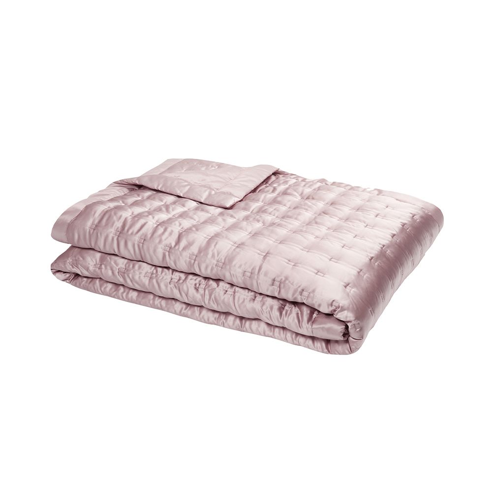 Windsor Silk Bedspread - Vintage Pink