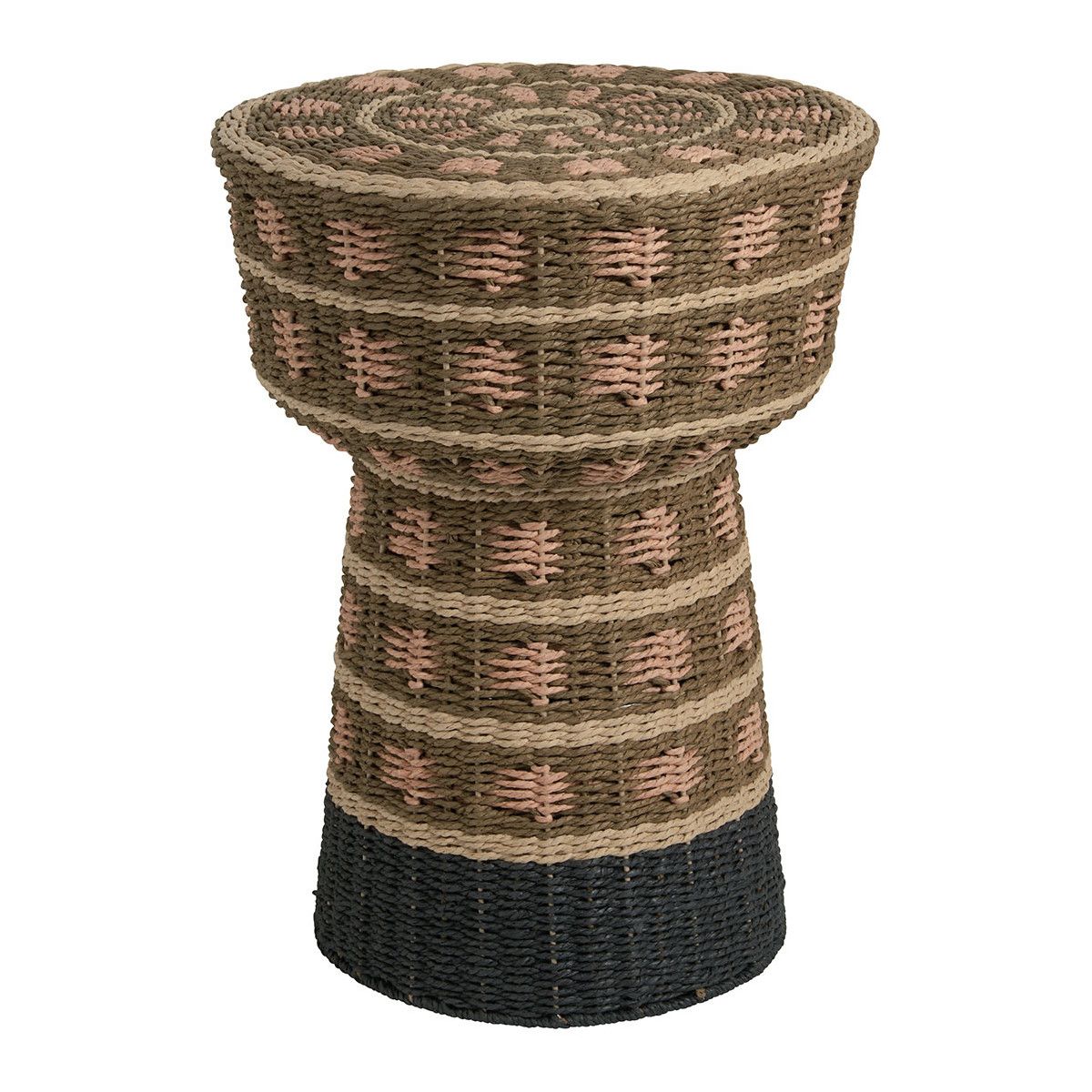 Jaya Side Table - Yellow & Black