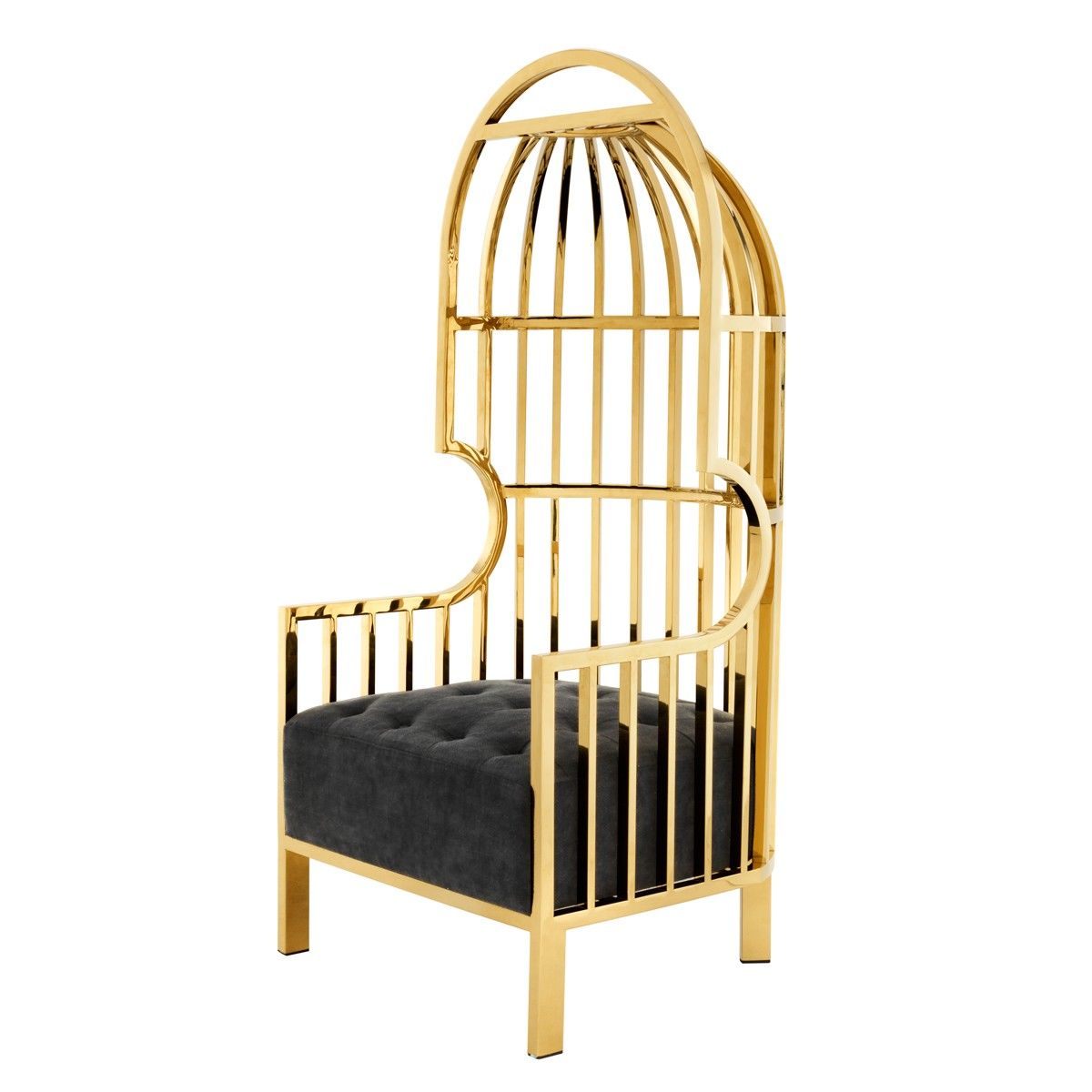 Gold cage best sale chair