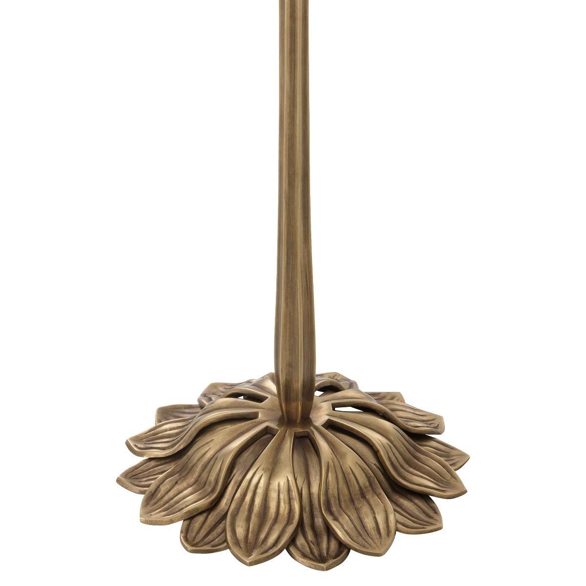 vintage brass candle holder with floral detailing 