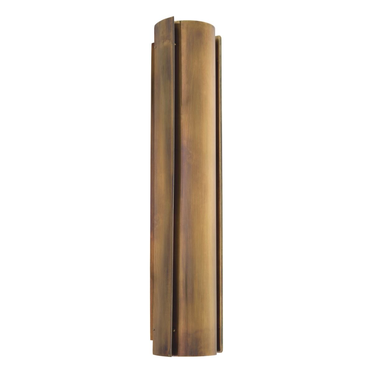 Brass wall lamp in sleek, simple design