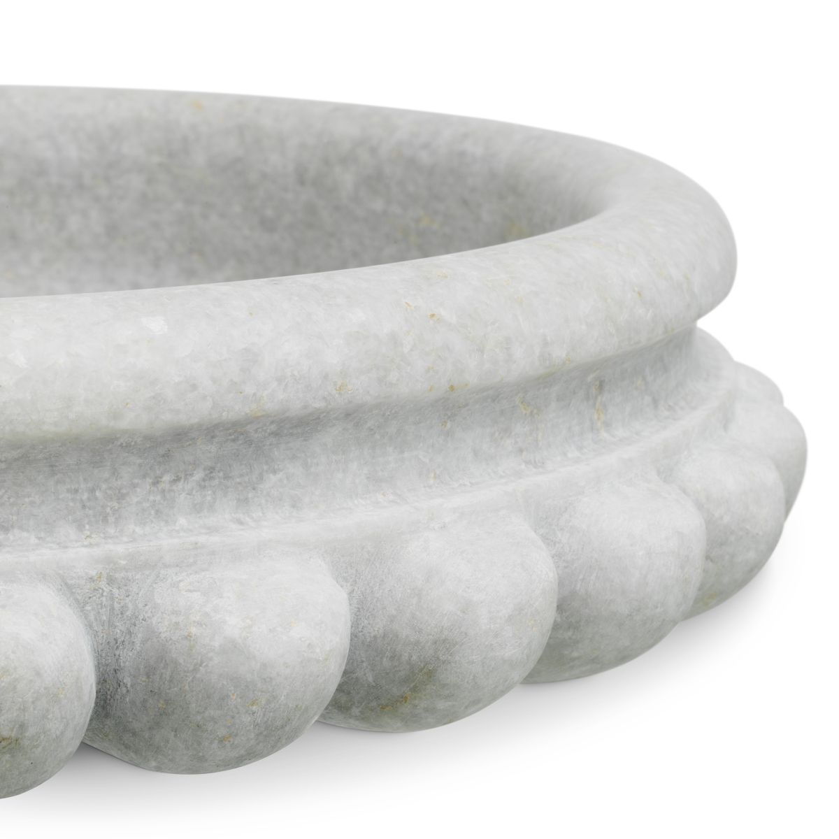 Marble bowl with bubble detailing