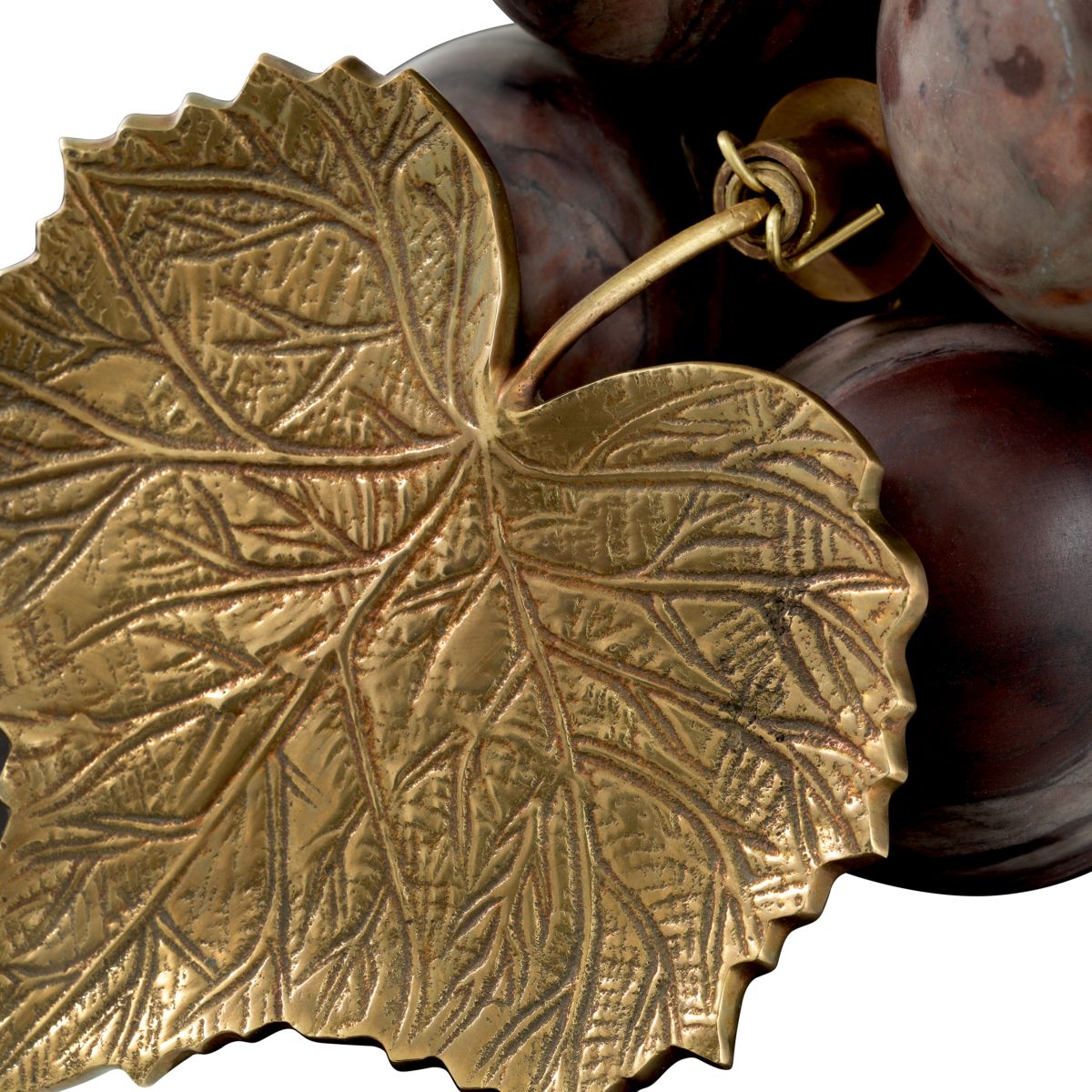 Vintage Grapes Object - Red Marble