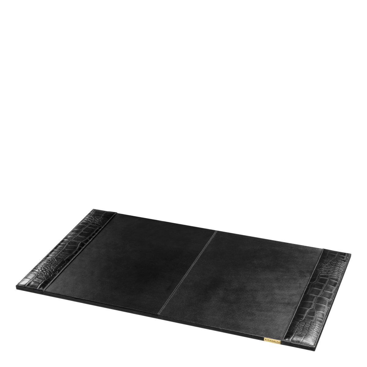 Black croc leather desk blotter