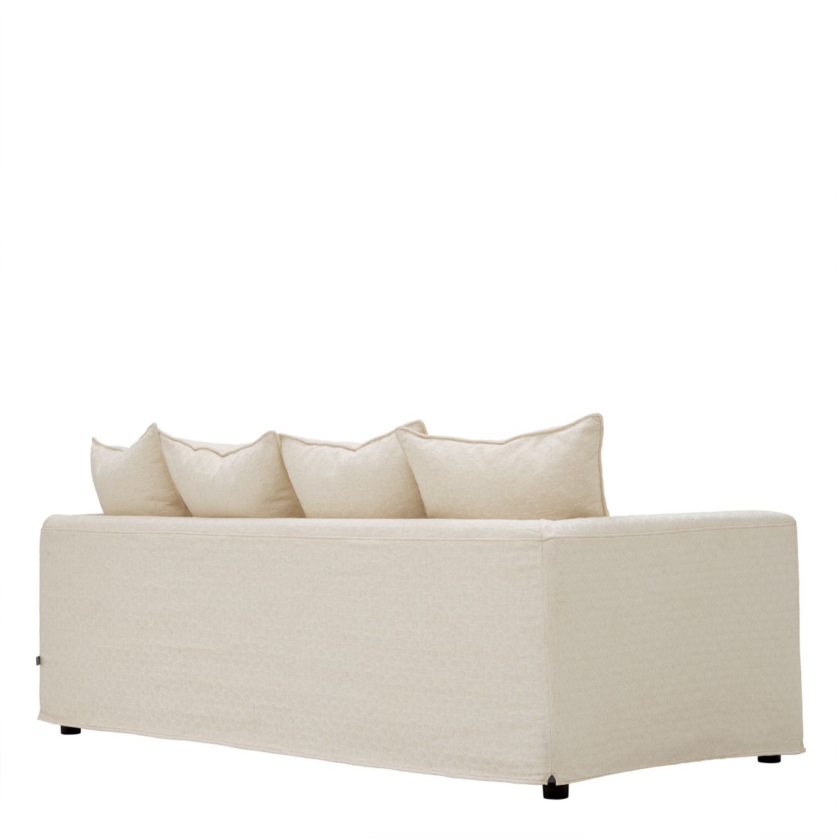 Simple and elegant sofa in off-white with removable covers