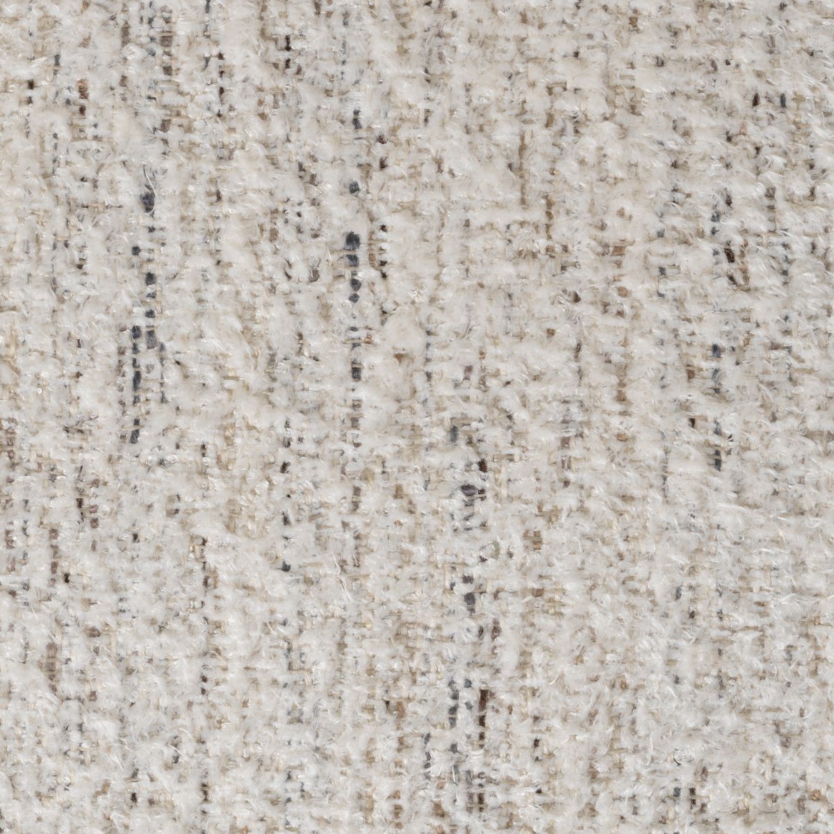 Compact armchair in sumptuous off-white boucle finish