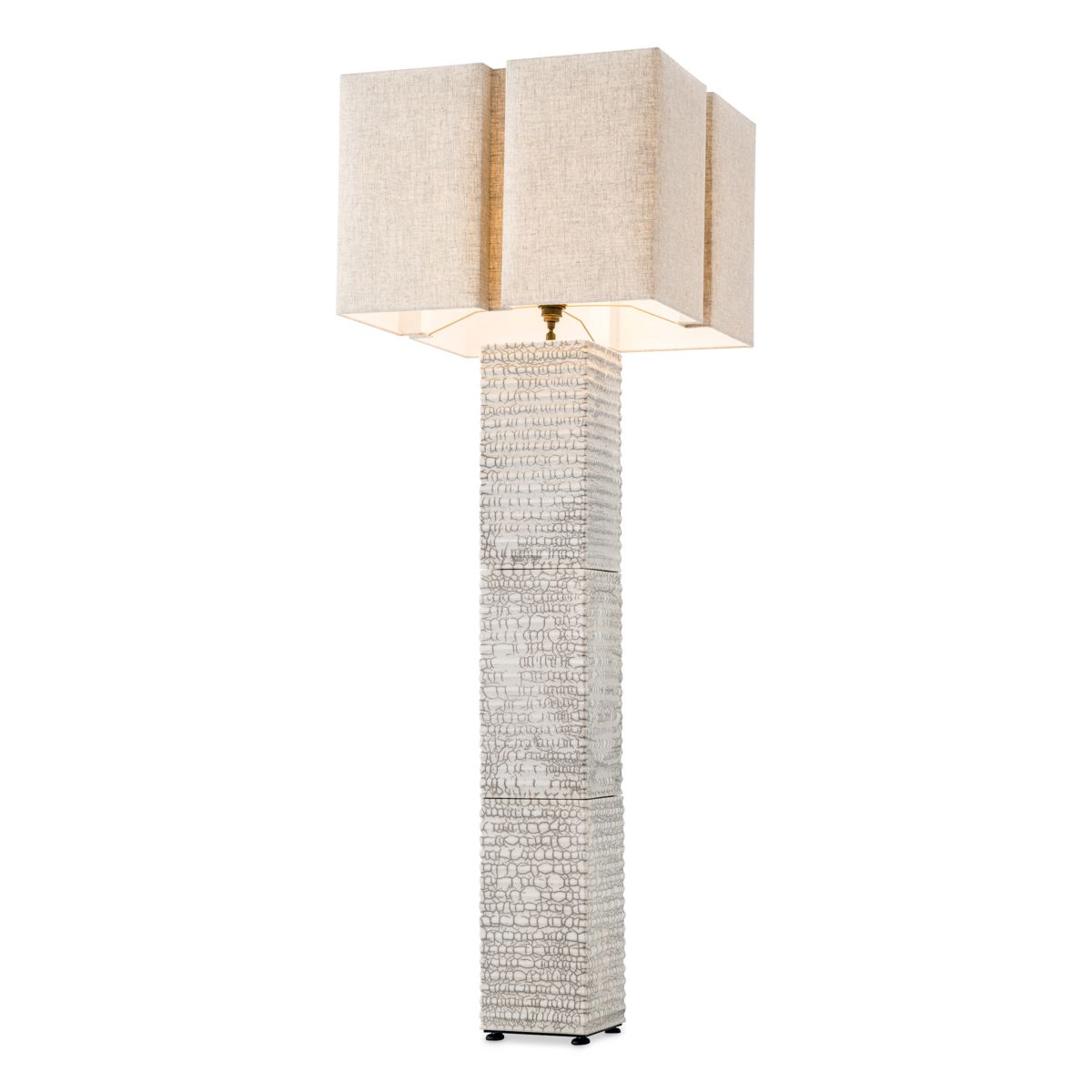 A striking piece made with the traditional Raku technique with a crackled white finish.
