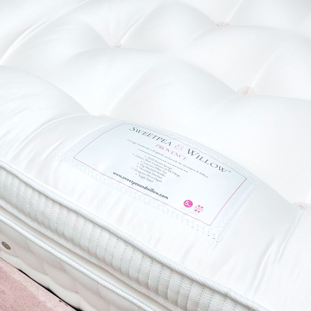 Plush luxury mattress with fluffy pillow topper