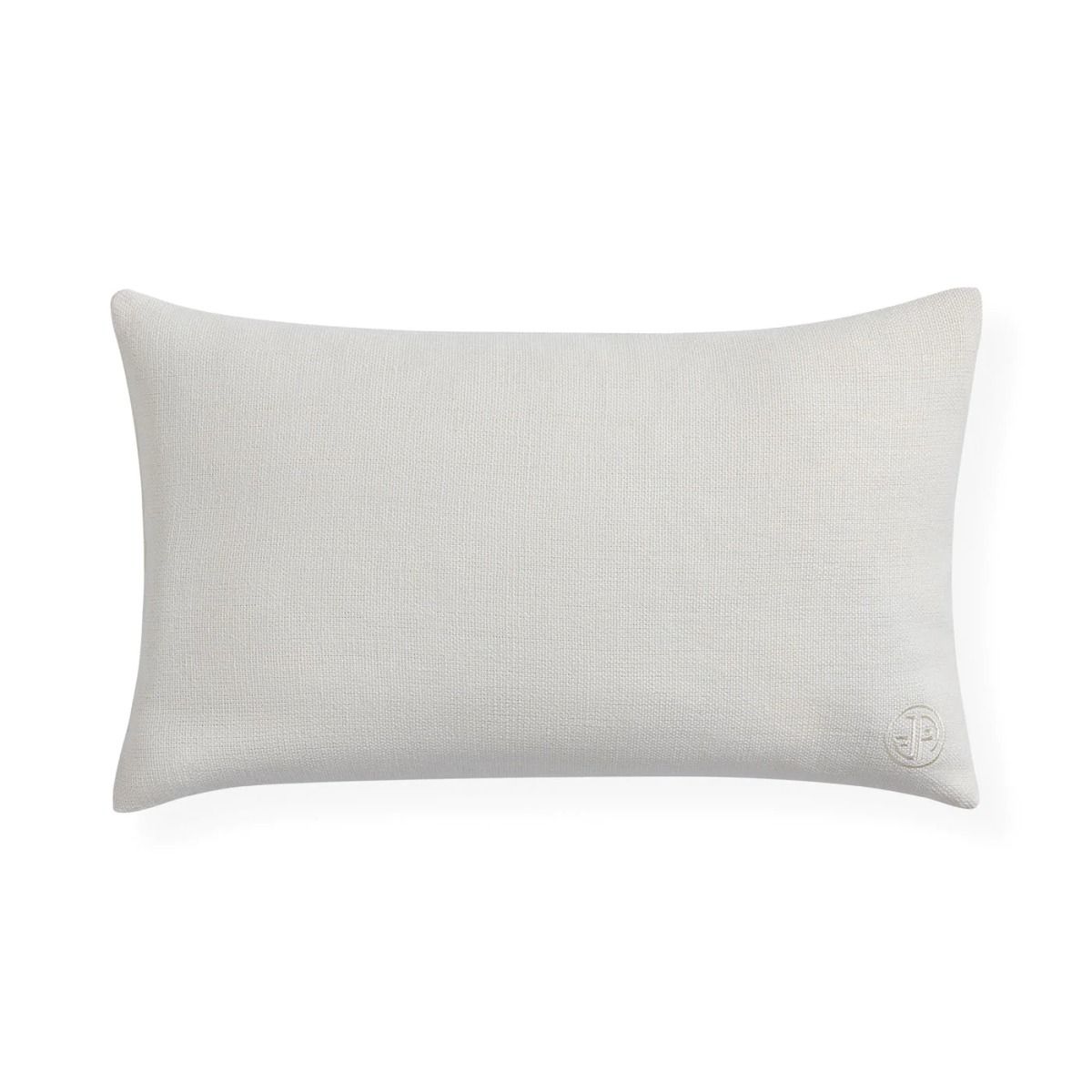 White rectangular cushion with fish design