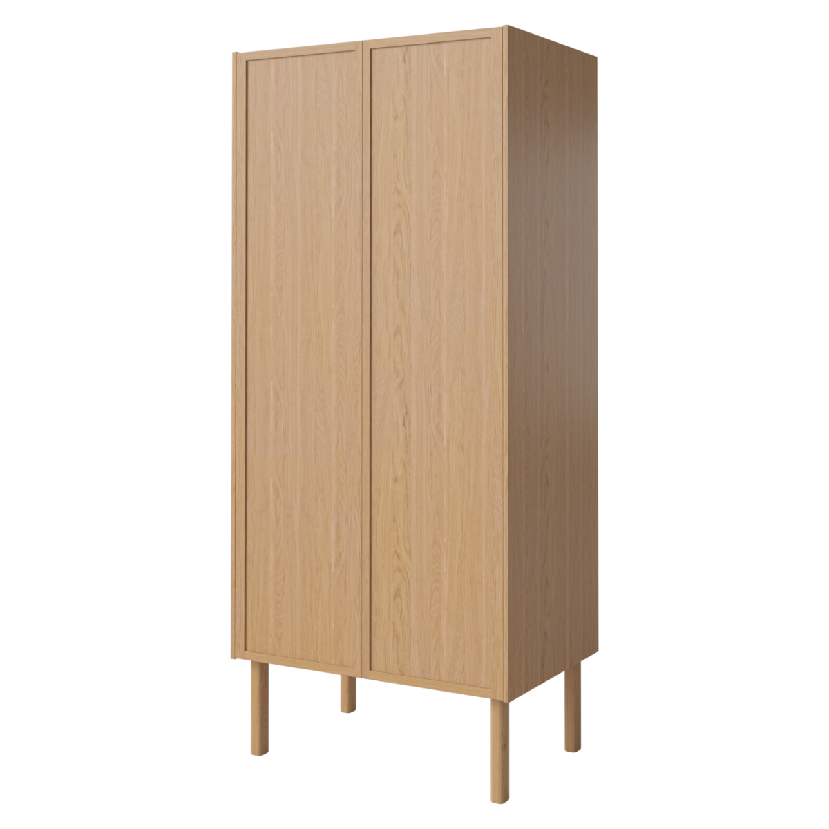 Discover the Cana Wardrobe with elegant wooden doors in oiled oak. Enhance your space with stylish storage and natural beauty. Perfect for any room!