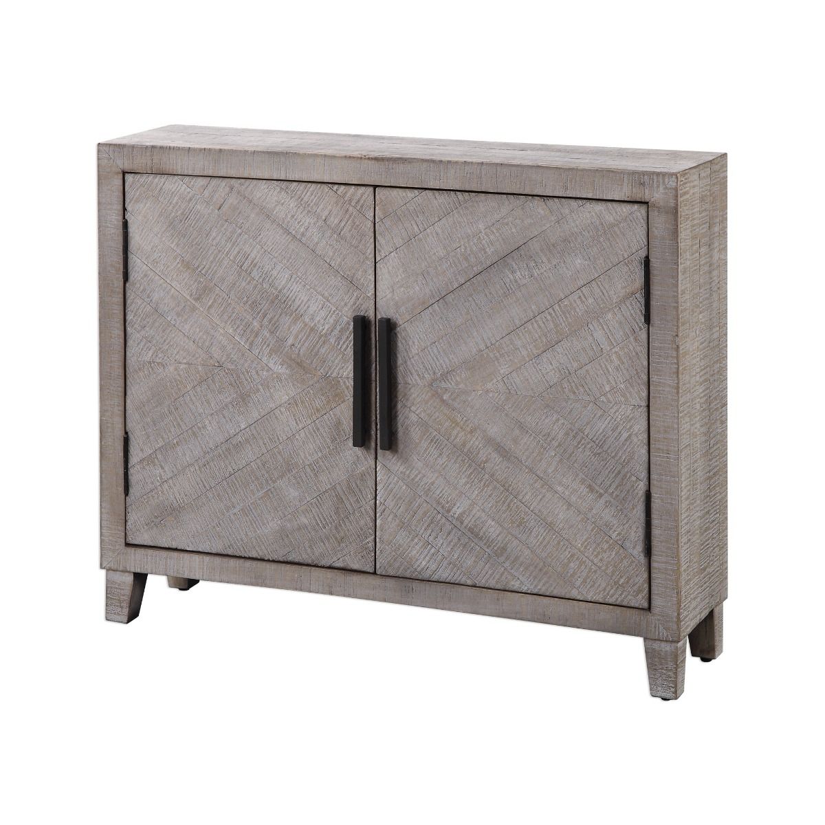 A white washed accent cabinet by Uttermost