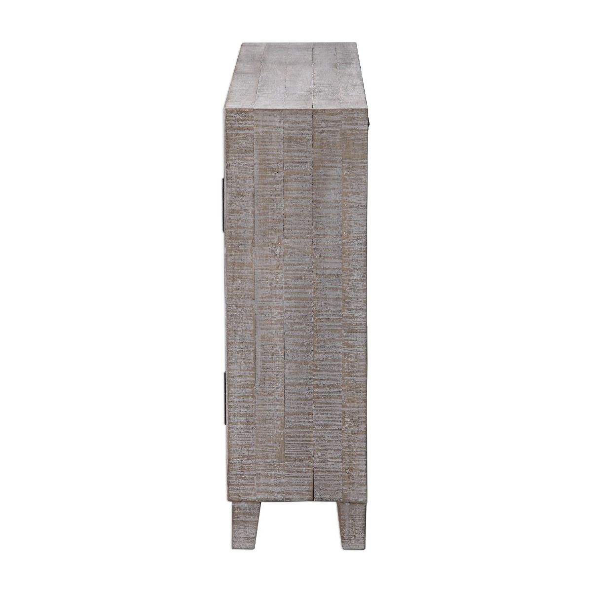 A white washed accent cabinet by Uttermost