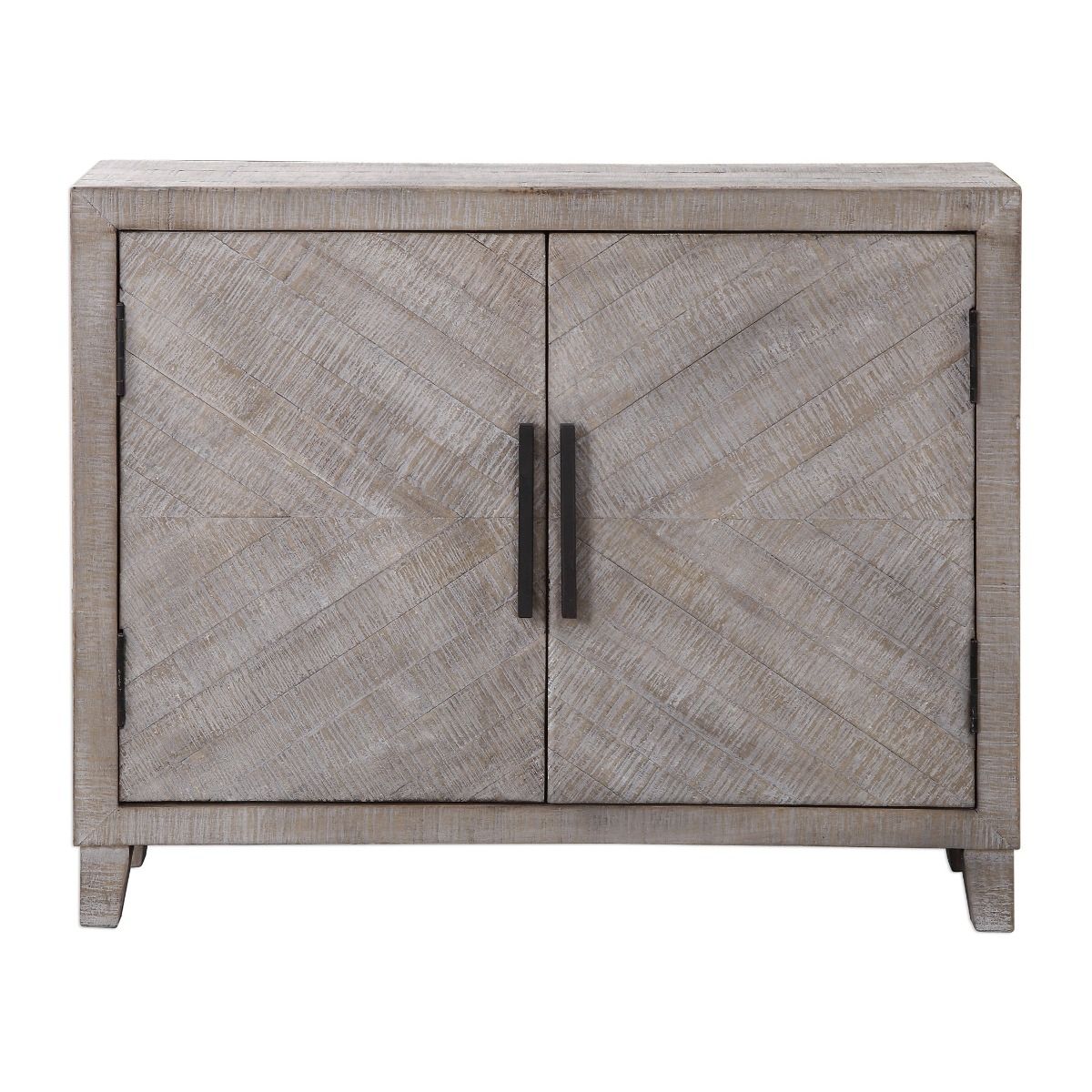 A white washed accent cabinet by Uttermost