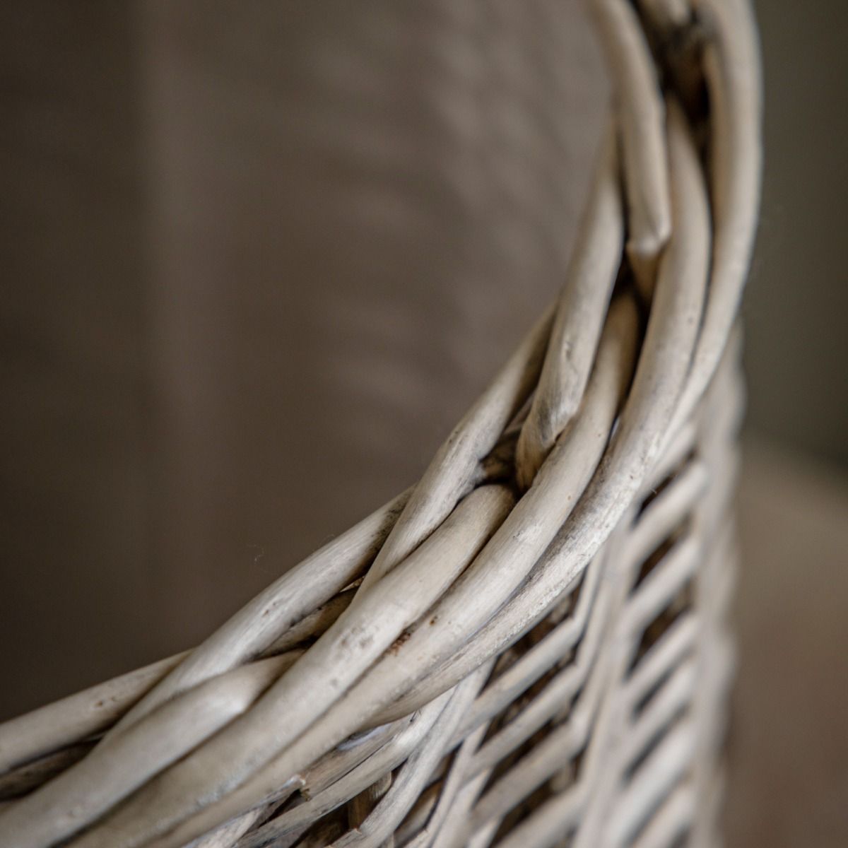 Natural woven storage baskets