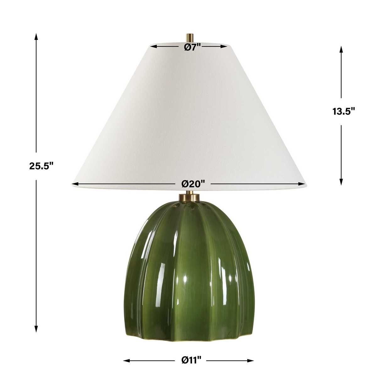 Renna Table Lamp - Moss Green